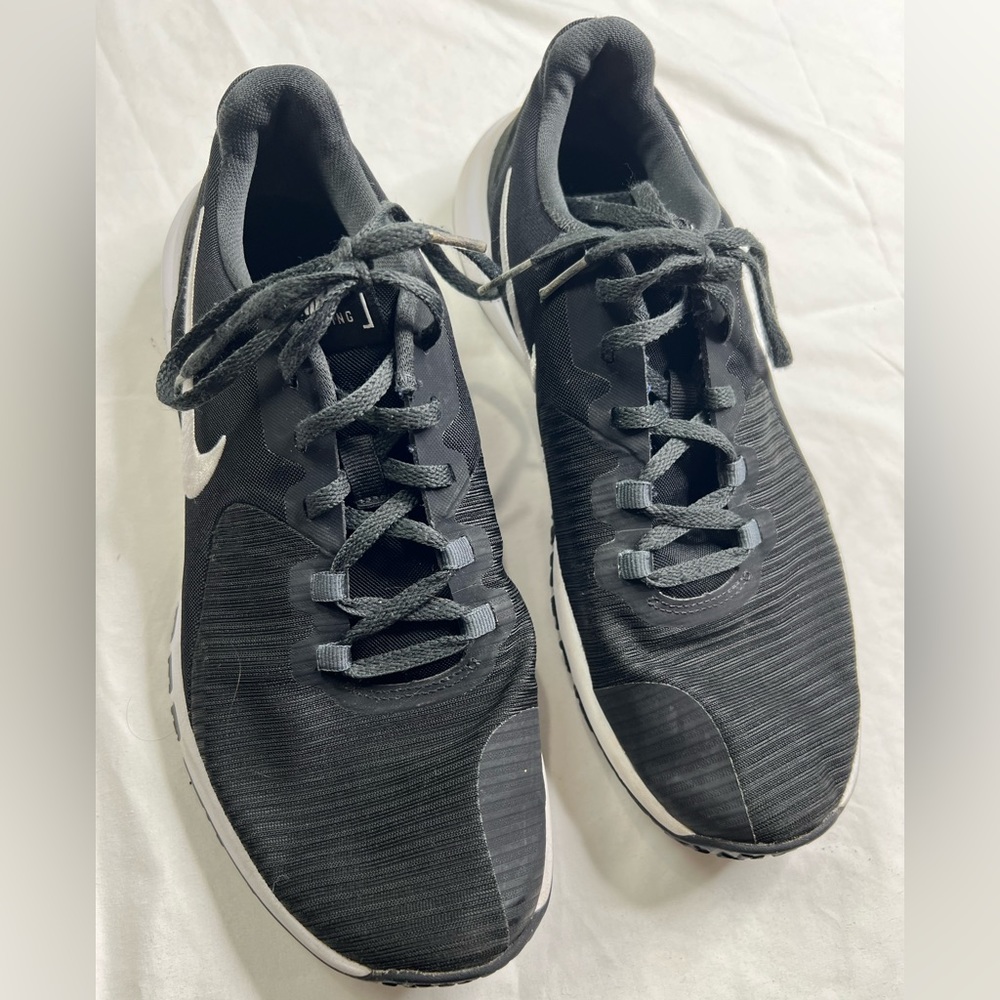 Nike Flex Control 4 Mens Size 9.5 Black Athletic Training Running Shoes Sneakers